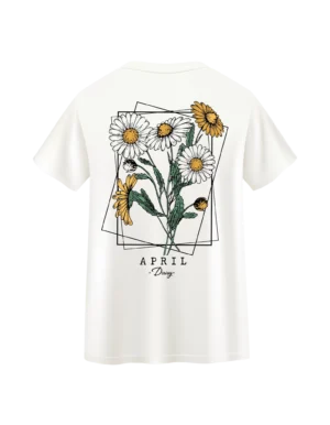 Papatya Baskılı Tişört