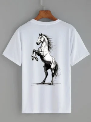 At Baskılı Tişört