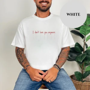 Anymore Beyaz Baskılı Tişört