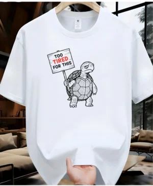 Kaplumbağ Baskılı Tişört