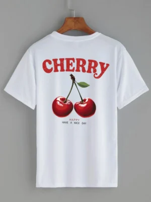 Gül Baskılı Tişört